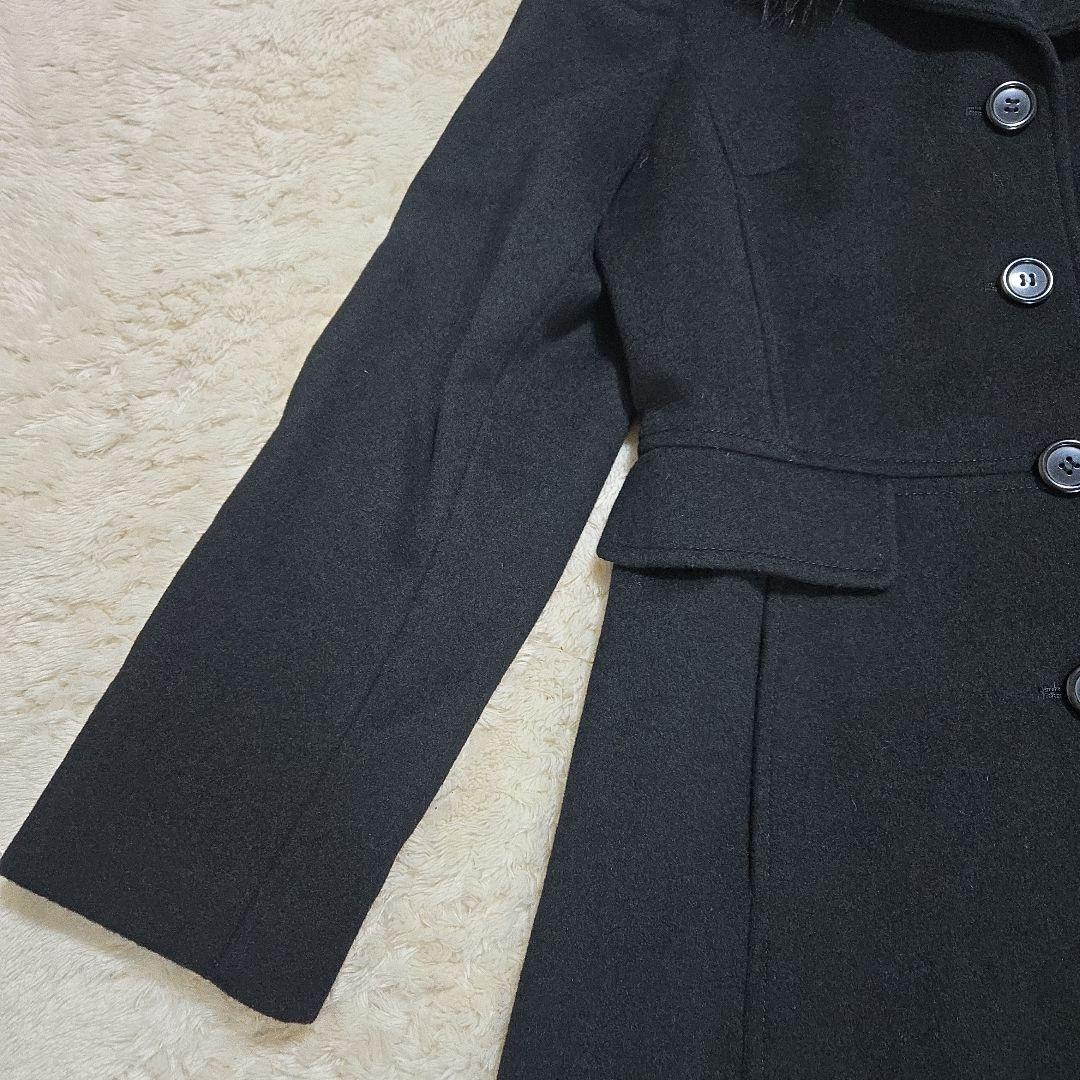 美品 東京スタイル ラティクル ロングコート カシミヤ混 ブルーフォックス