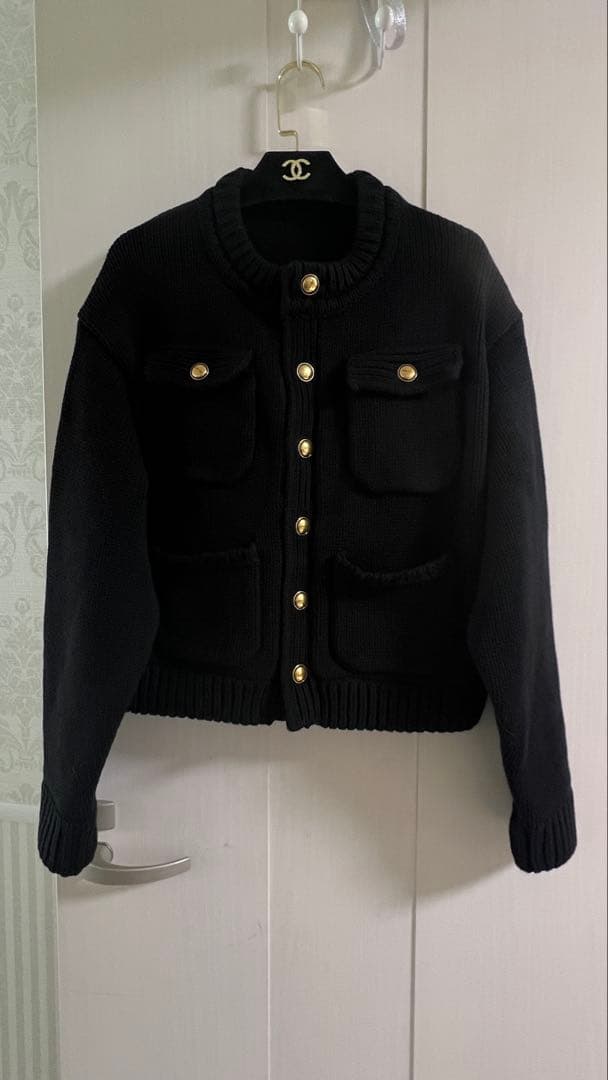 正規品新品THE TOE Residenz Knit Cardigan 黒
