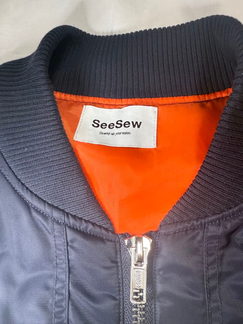 SEESEW OVERSPEC MA-1 JACKET ネイビー　M 美品