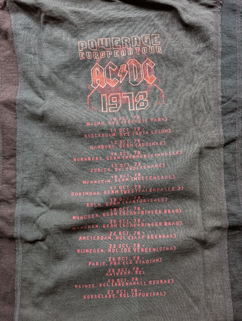 「Rebuild by Needles」AC/DC プリントTシャツ Ｍサイズ