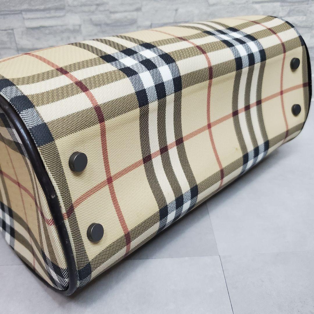 【訳あり】BURBERRY LONDON ノバチェック ミニボストンバッグ