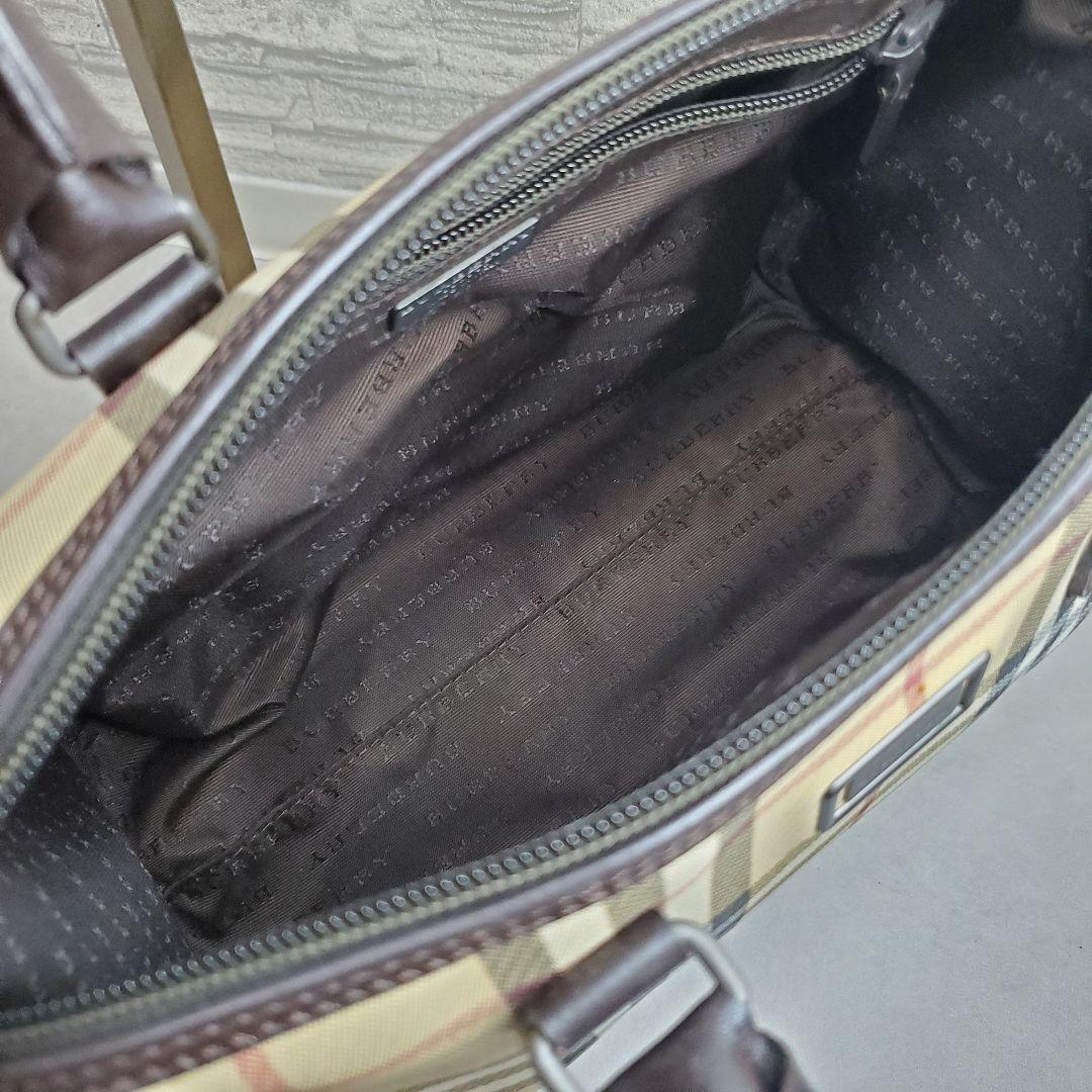 【訳あり】BURBERRY LONDON ノバチェック ミニボストンバッグ