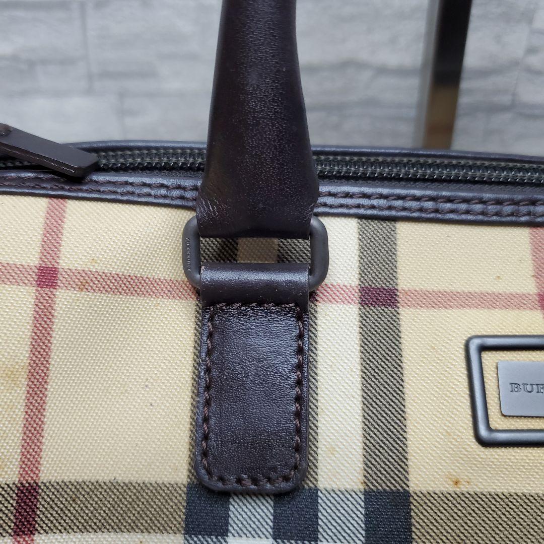 【訳あり】BURBERRY LONDON ノバチェック ミニボストンバッグ