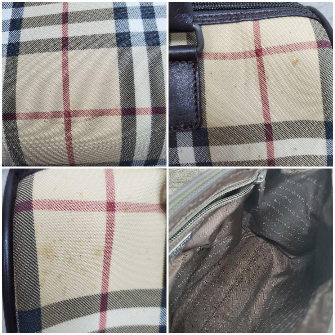 【訳あり】BURBERRY LONDON ノバチェック ミニボストンバッグ