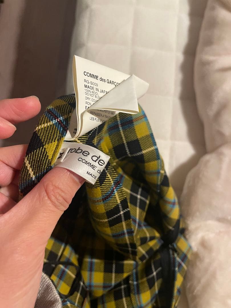 COMME des GARÇONS チェックプリーツスカート M
