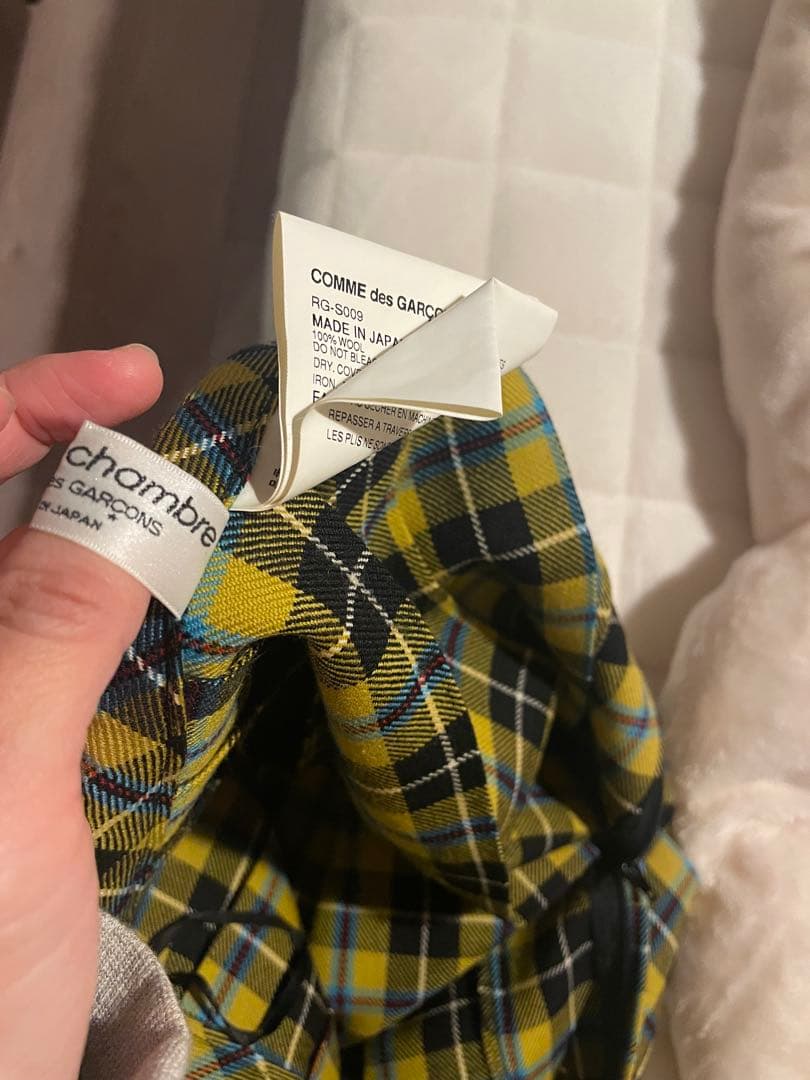 COMME des GARÇONS チェックプリーツスカート M