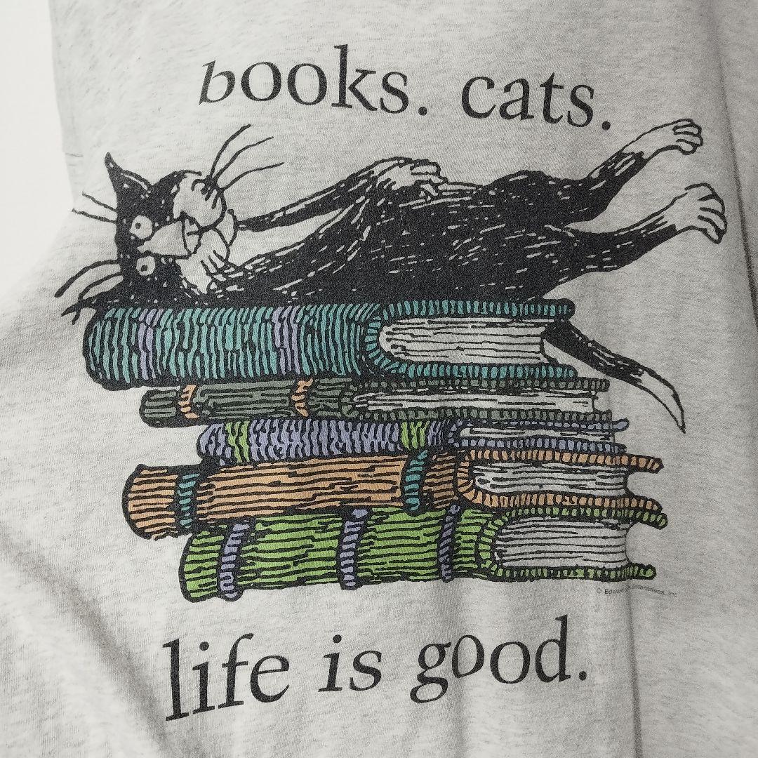 usa古着　GILDAN エドワードゴーリー　bookscat Tシャツ　半袖