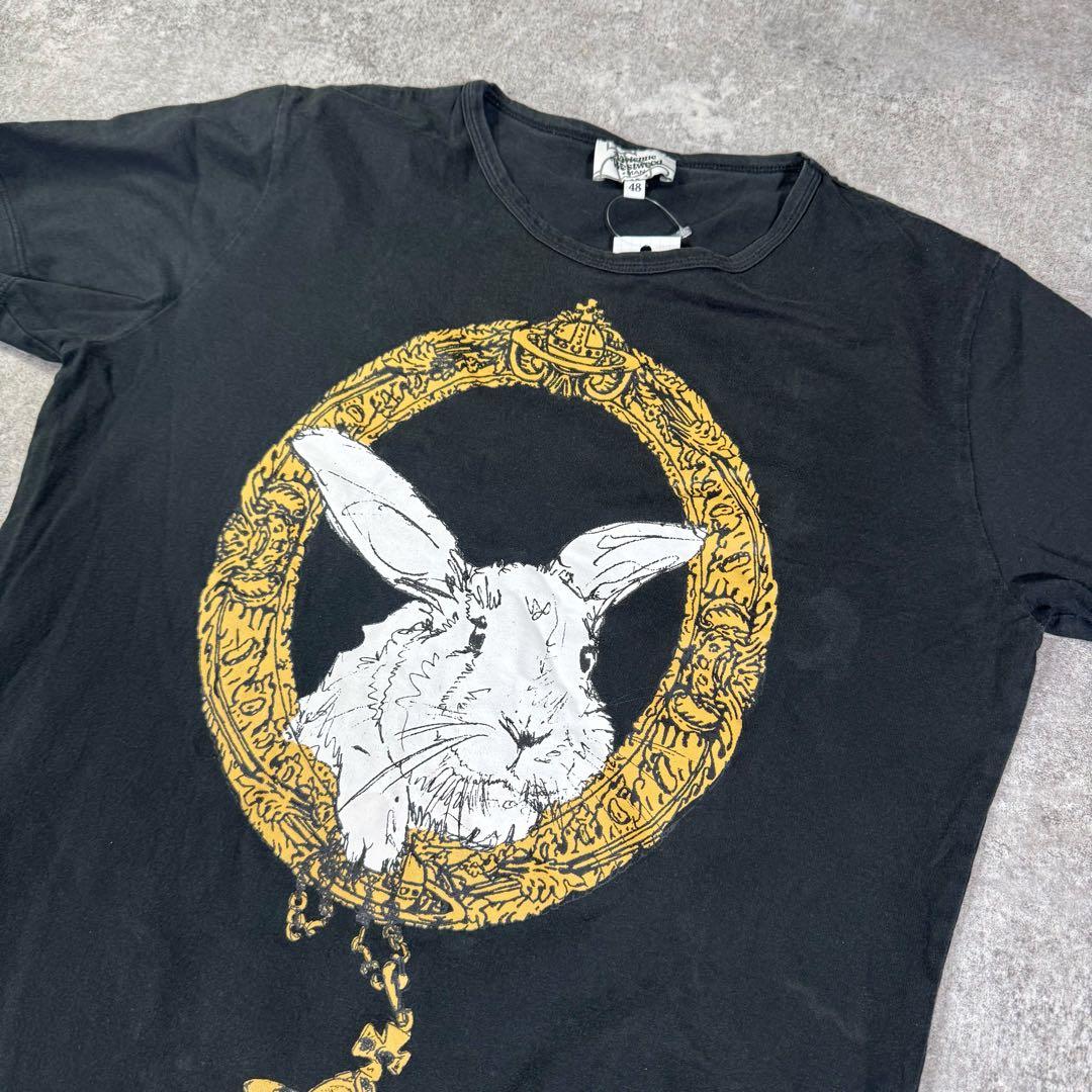 希少 vivienne westwood Tシャツ　うさぎ　オーブ 48 刺繍