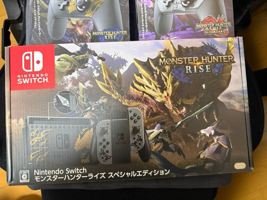 switch本体モンハンライズエディション コラボコントローラー×3 まとめ売り