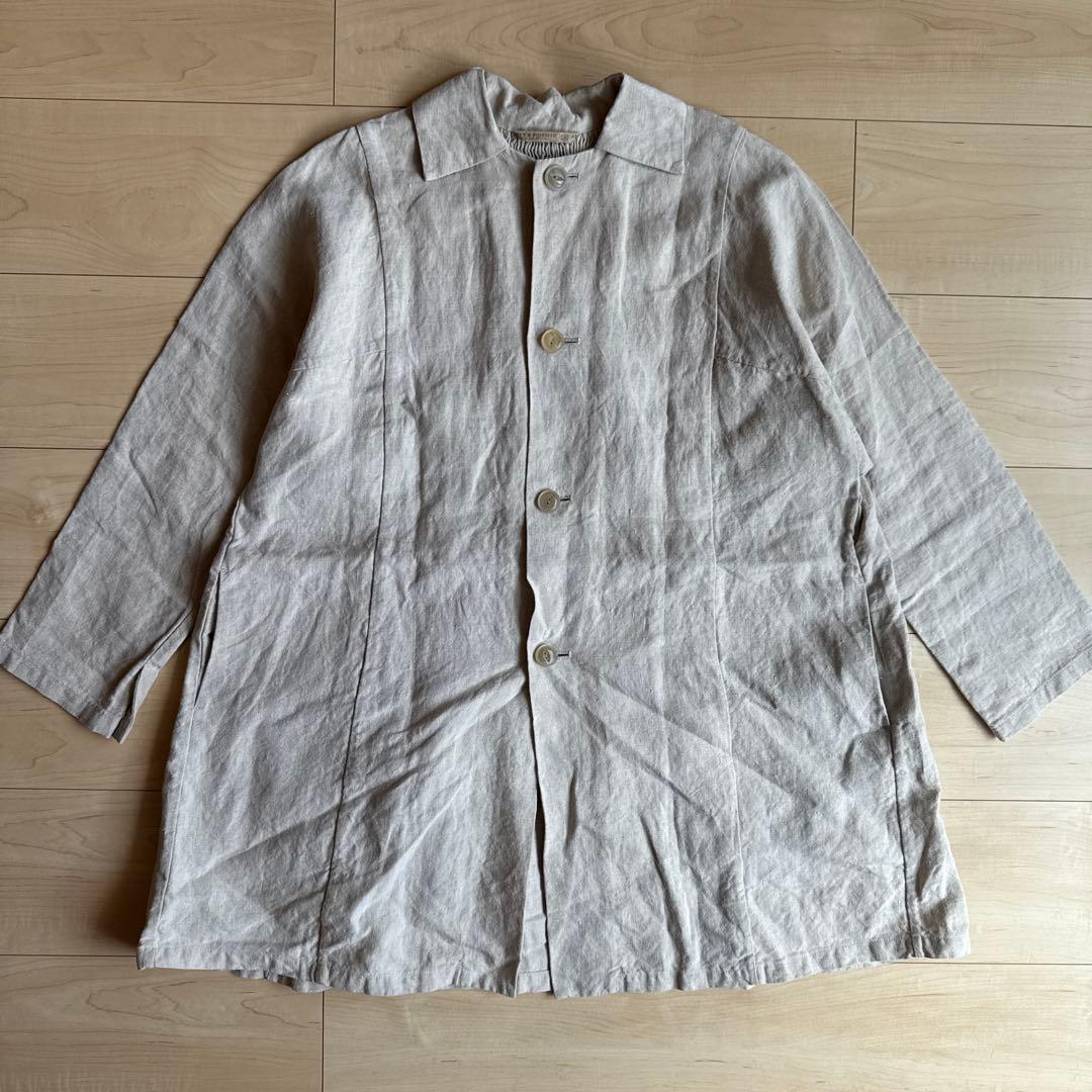 ARTS&SCIENCE バックタックプリーツ リネンコート