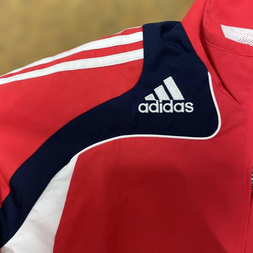 adidas フランス代表ジャージ上下セット 赤/紺 Mサイズ