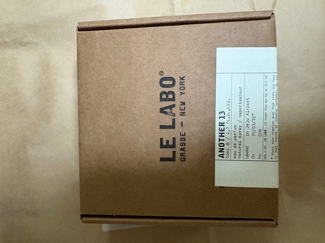 ぽぽLE LABO ANOTHER 13 香水 ボックス入り