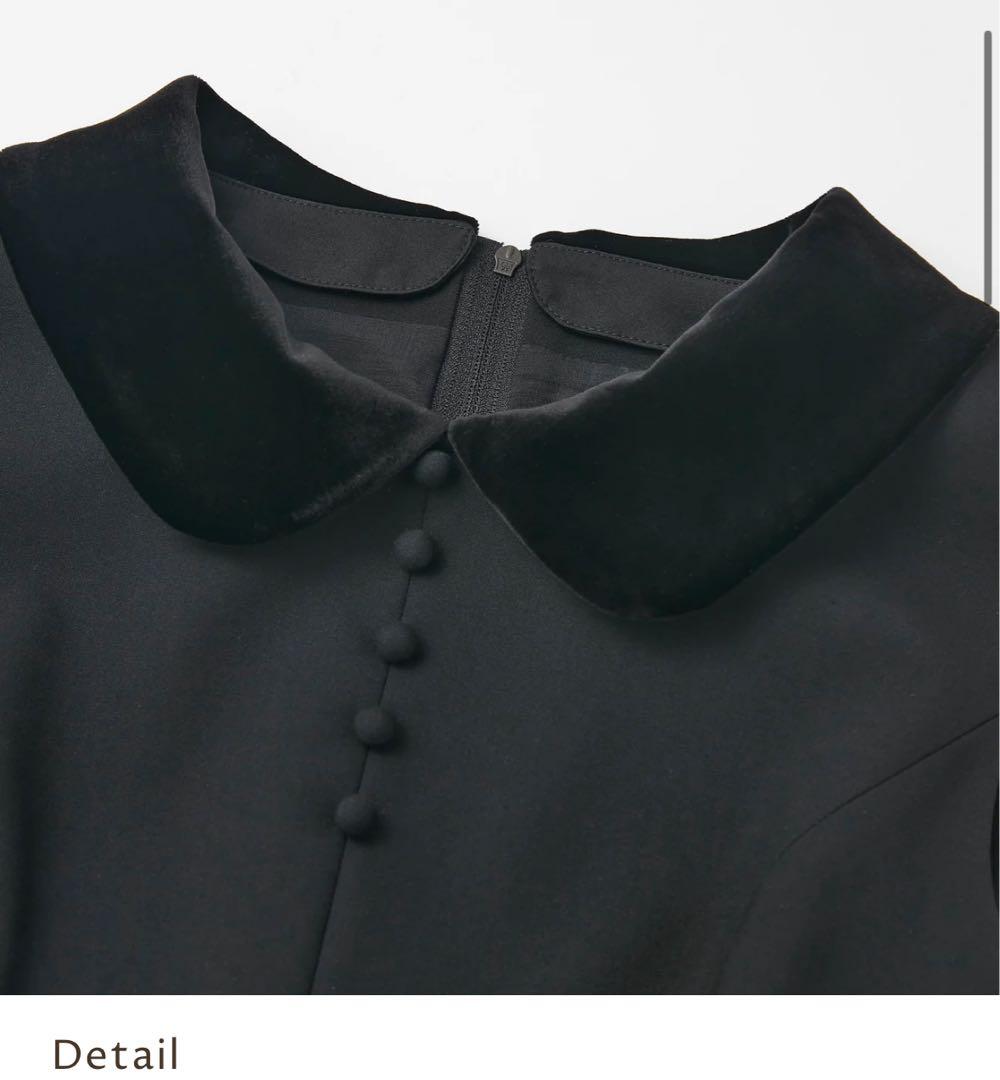FOXEY 45466 DRESS \"VELVETEEN BARON\"42 黒