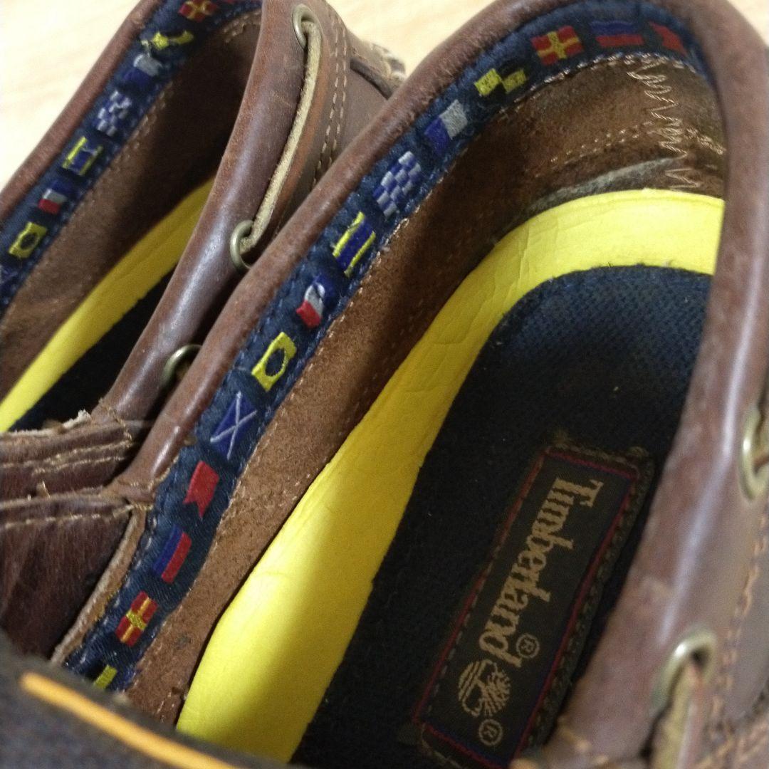 Timberland　ティンバーランド　国旗　モカシン　革靴　デッキシューズ