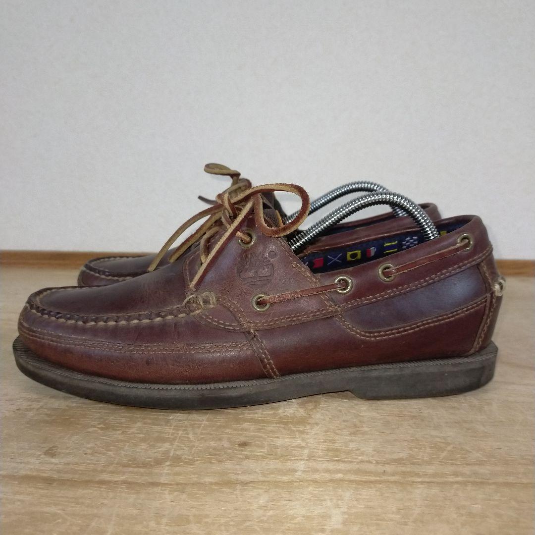 Timberland　ティンバーランド　国旗　モカシン　革靴　デッキシューズ