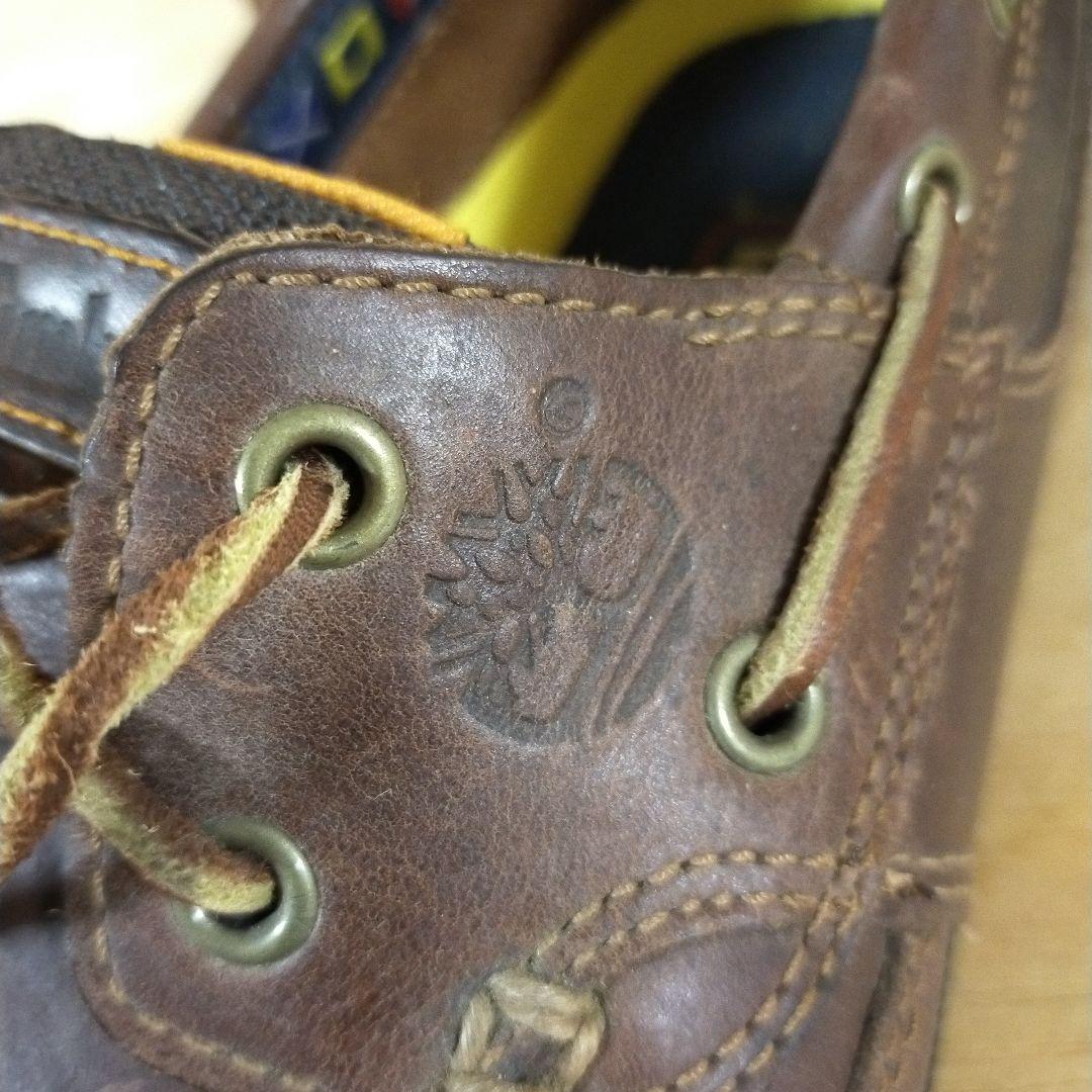 Timberland　ティンバーランド　国旗　モカシン　革靴　デッキシューズ