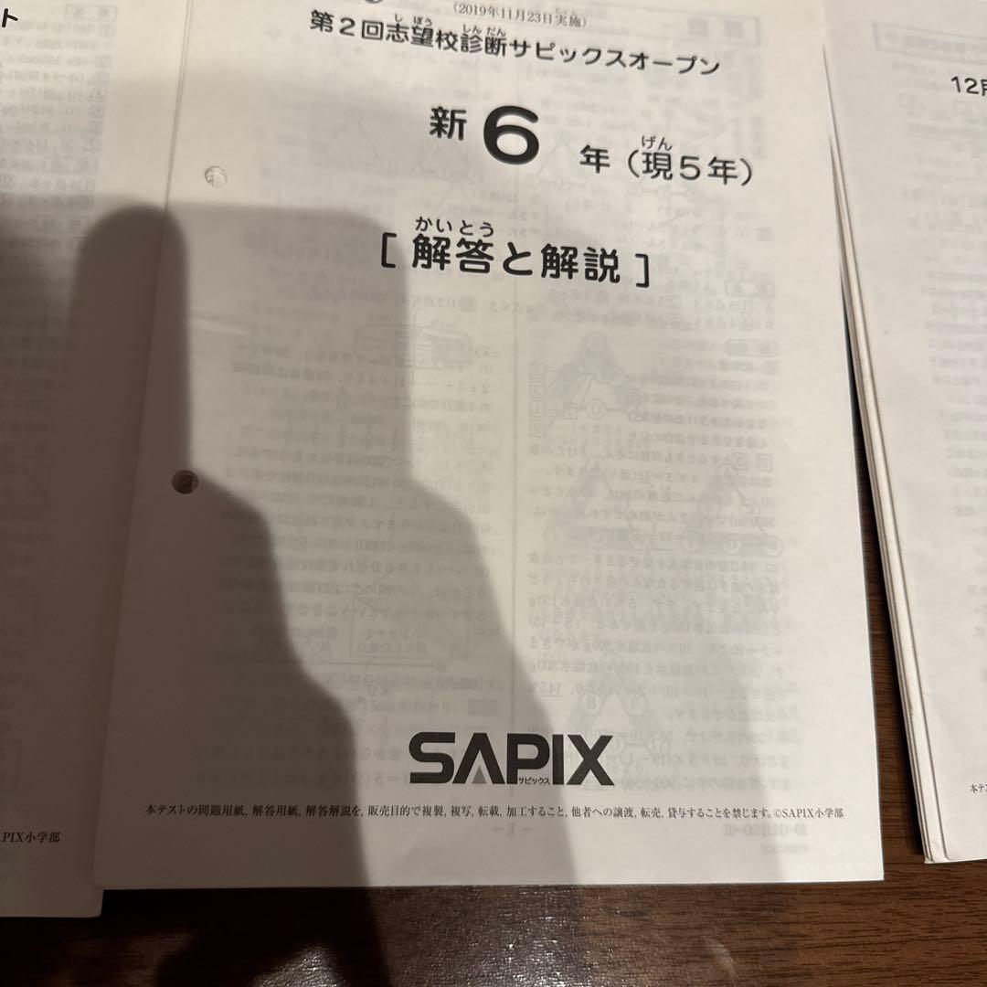 サピックス　5年生　テスト　10回分　SAPIX