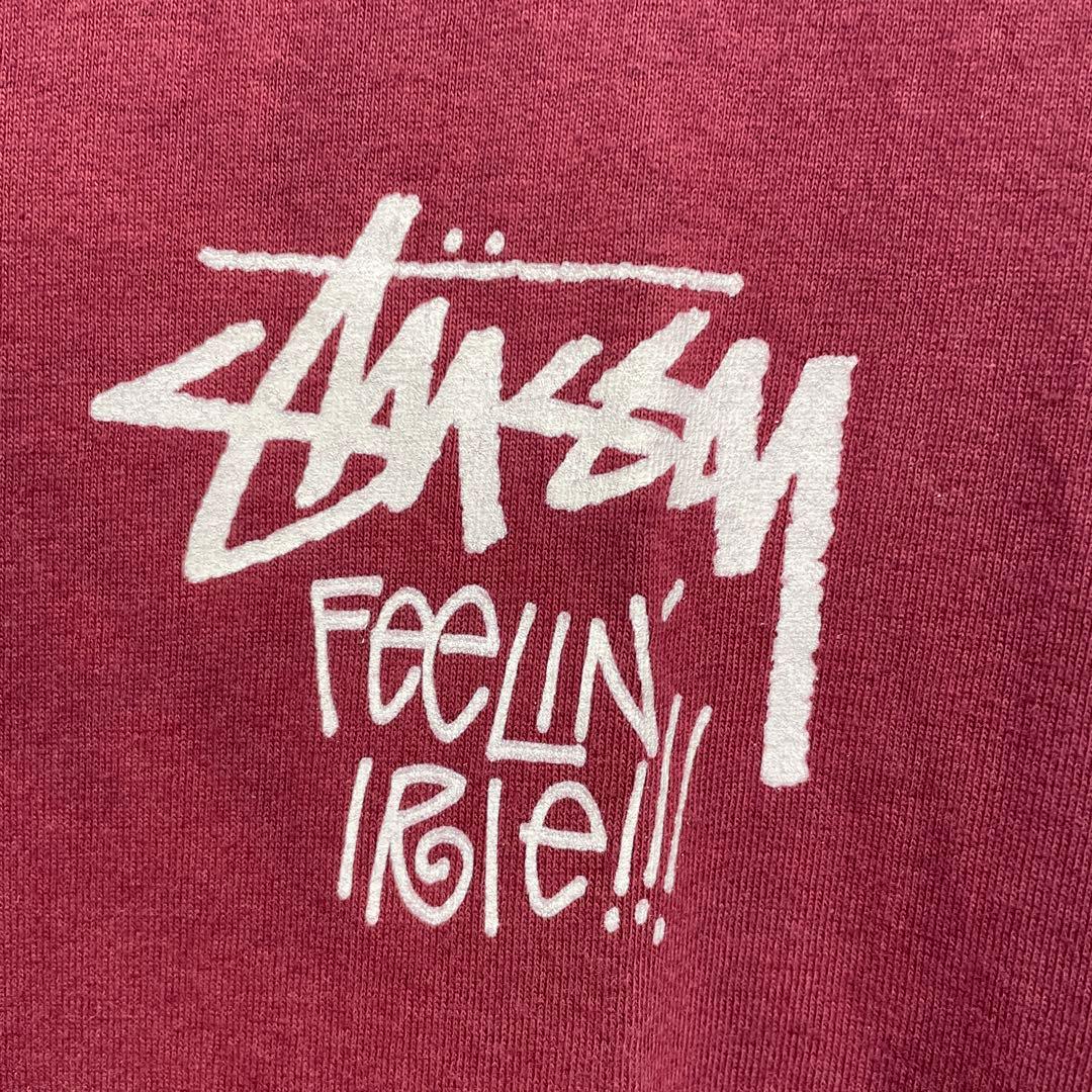 希少　80s オールド　ステューシー　ラスタ王冠ライオンTシャツ 黒タグ　L