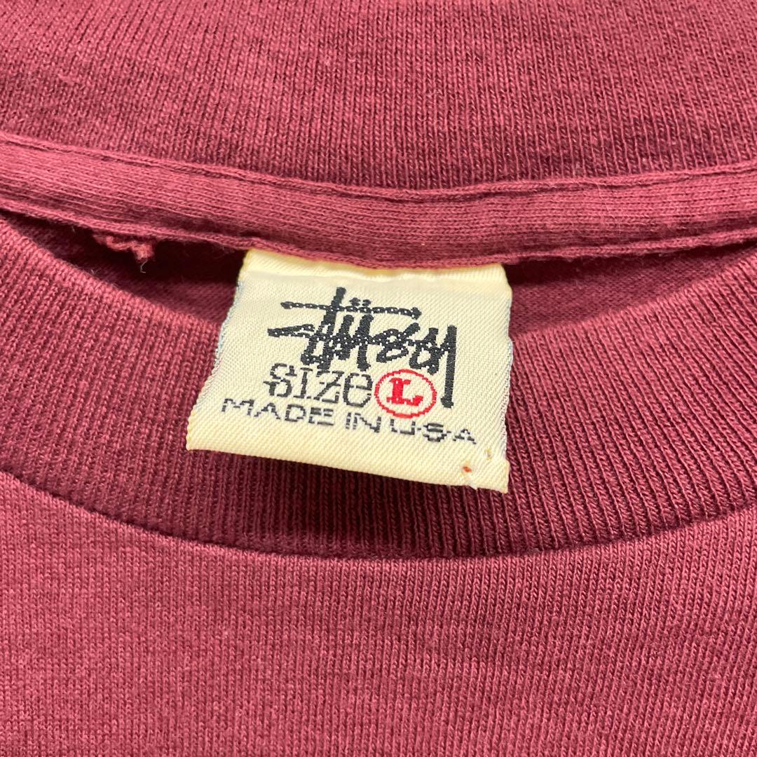 希少　80s オールド　ステューシー　ラスタ王冠ライオンTシャツ 黒タグ　L