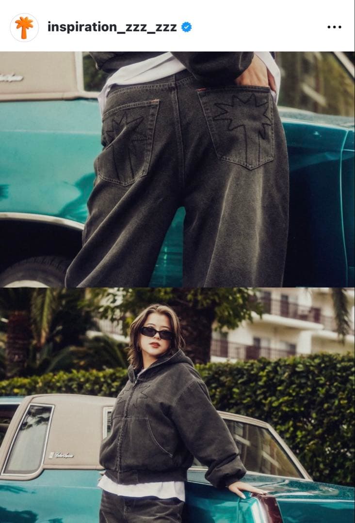 ★66さん専用INSPIRATION WIDE BLACK DENIM PANT