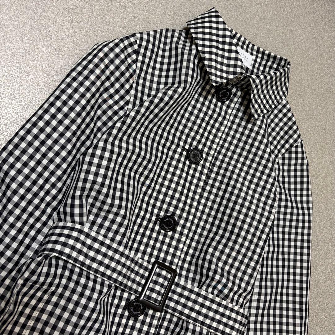 【美品✨撥水加工 】マッキントッシュ スプリングコート チェック柄