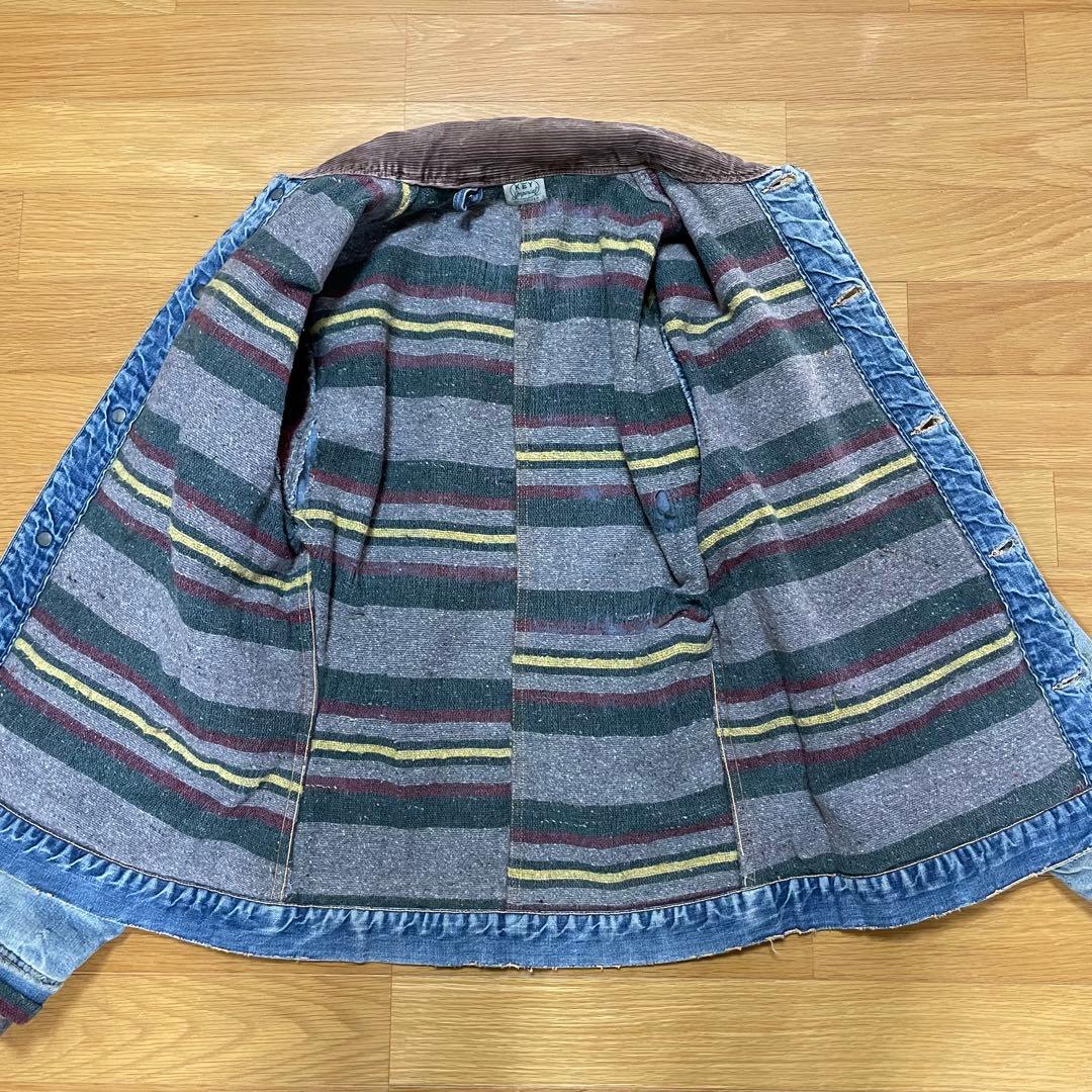 【希少ボタンフライ】60s KEY IMPERIAL デニムジャケット 雰囲気系