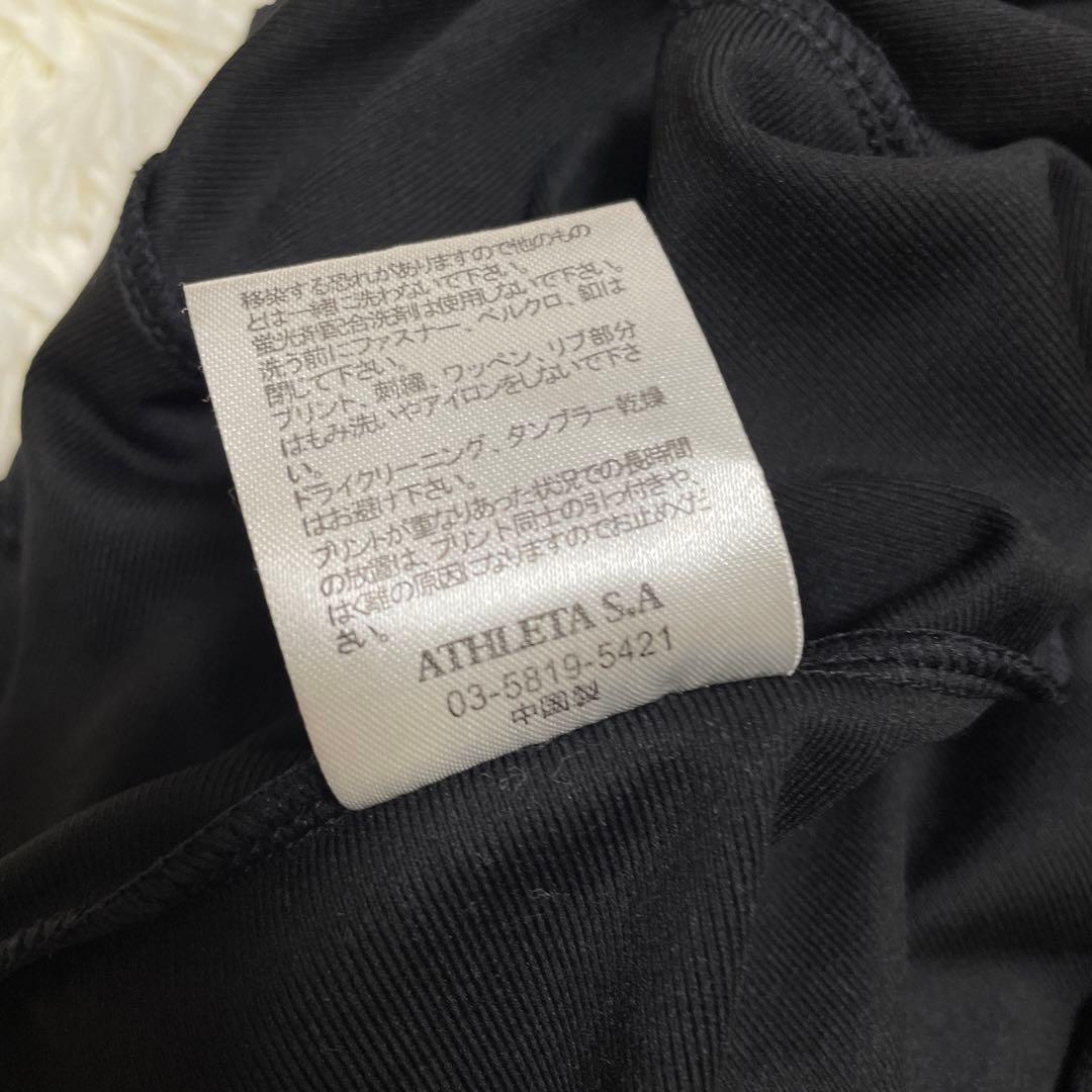 美品✨　ATHLETA アスレタ　ジャージ　セットアップ　ブラック　黒　サッカー