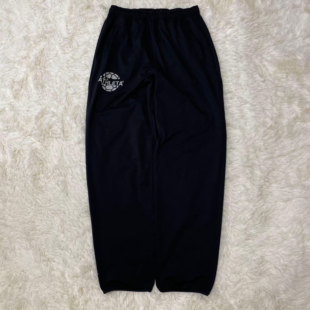 美品✨　ATHLETA アスレタ　ジャージ　セットアップ　ブラック　黒　サッカー