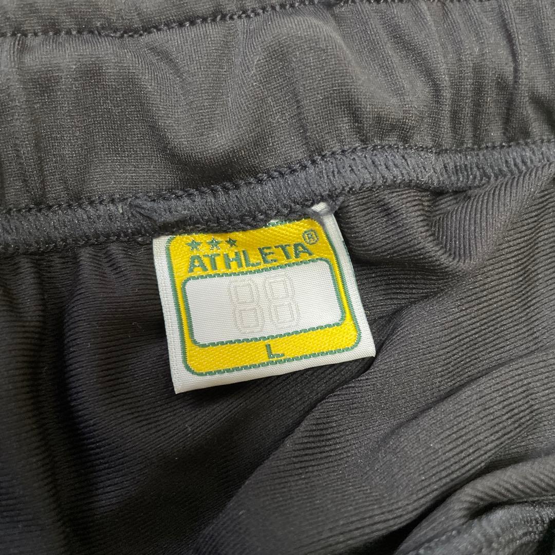 美品✨　ATHLETA アスレタ　ジャージ　セットアップ　ブラック　黒　サッカー