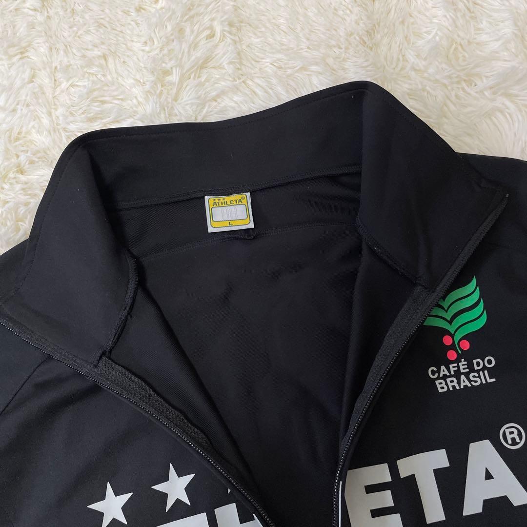 美品✨　ATHLETA アスレタ　ジャージ　セットアップ　ブラック　黒　サッカー