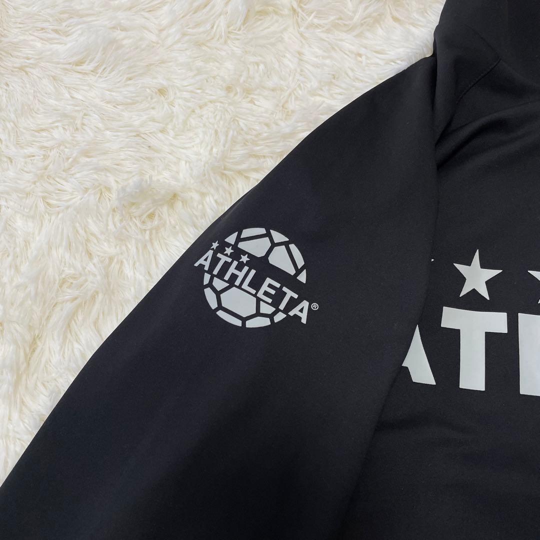 美品✨　ATHLETA アスレタ　ジャージ　セットアップ　ブラック　黒　サッカー