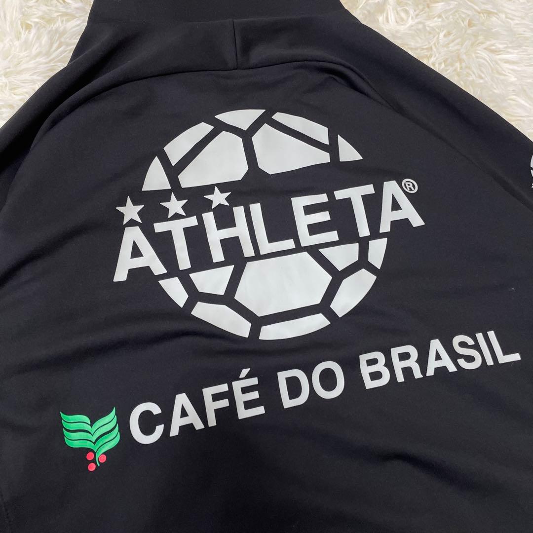 美品✨　ATHLETA アスレタ　ジャージ　セットアップ　ブラック　黒　サッカー