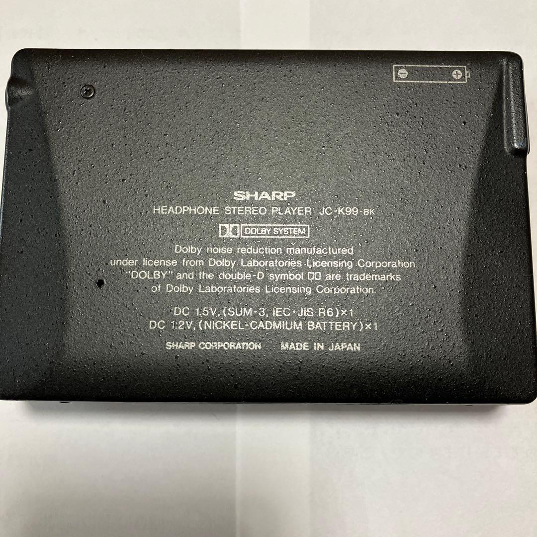 ぱ*る様 SHARP ヘッドフォンステレオプレーヤーJC-K99 BK