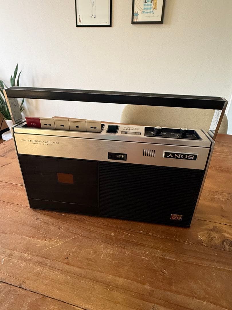 【昭和レトロ】ケースありSONYカセットレコーダー（TC-1150）