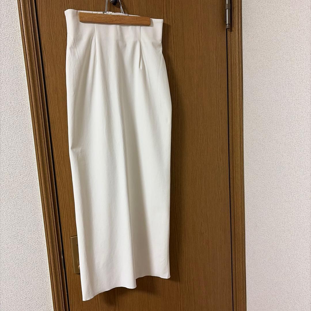 GALLARDAGALANTE ストレッチマキシタイトスカート ホワイト0