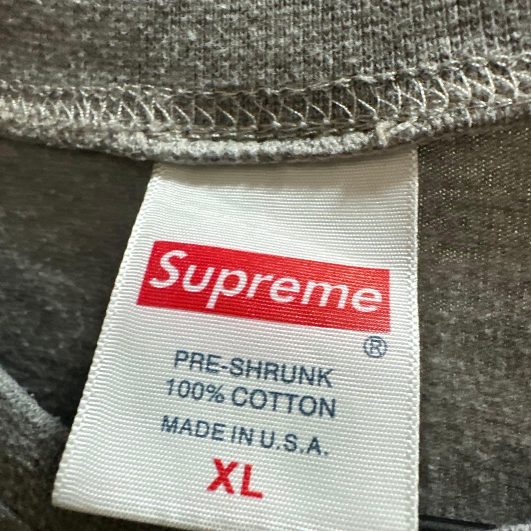 Supreme グレー Tシャツ XL刺繍BOXロゴ