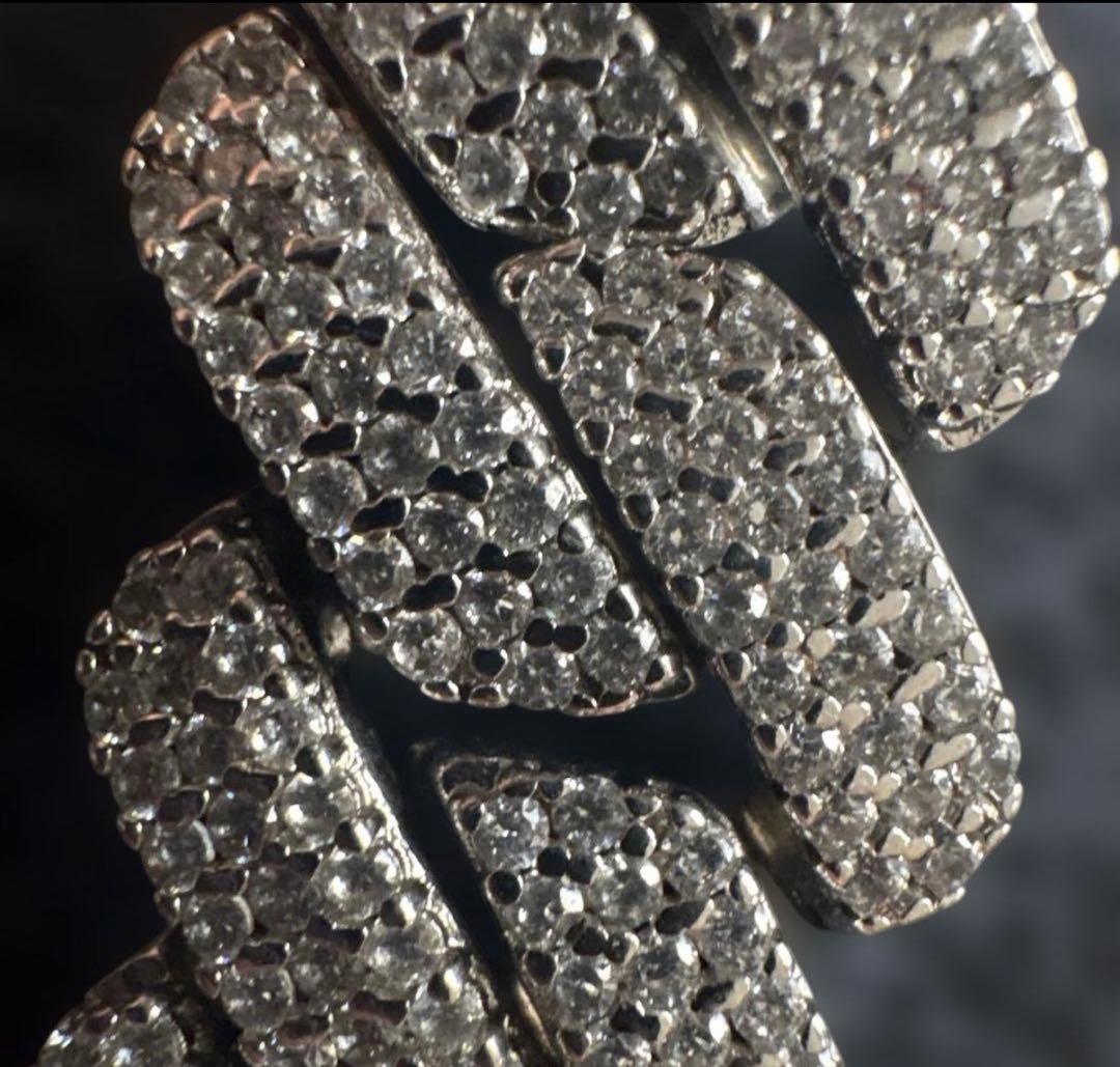 Glitter シルバーチェーンネックレス