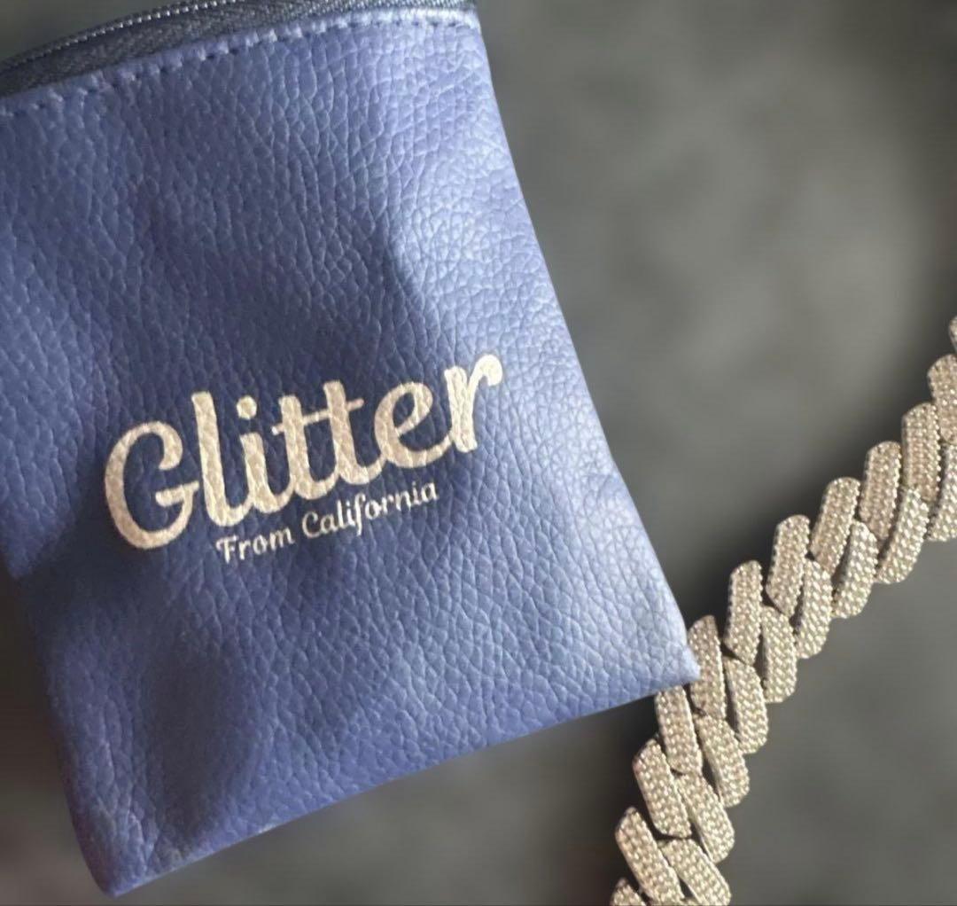 Glitter シルバーチェーンネックレス
