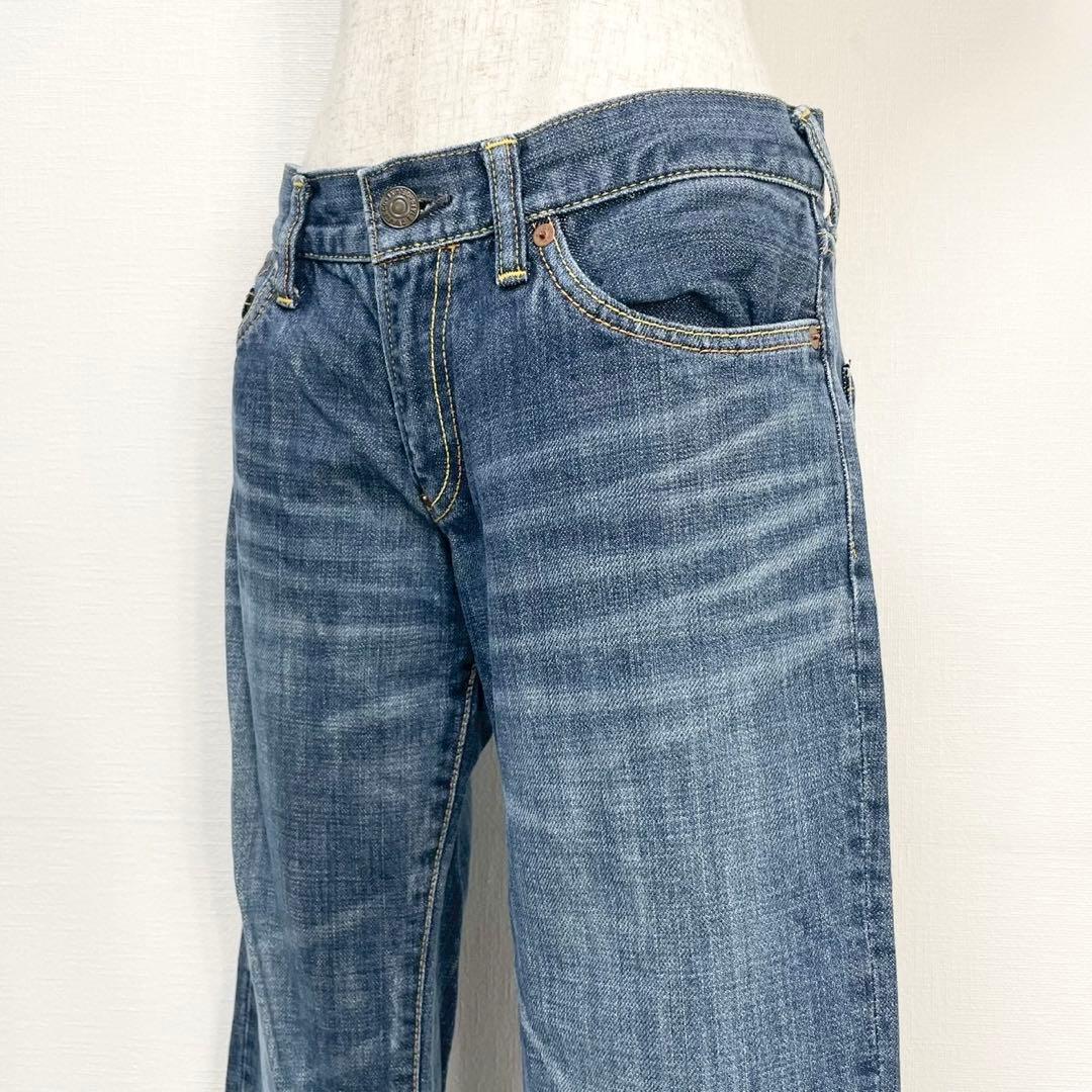 y2k❤️ EVISU donna ピンク カモメ ストレートデニム