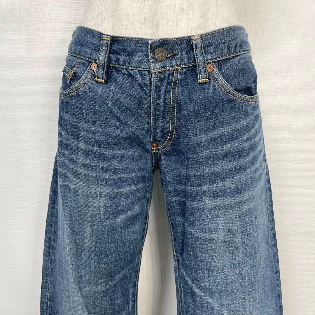 y2k❤️ EVISU donna ピンク カモメ ストレートデニム