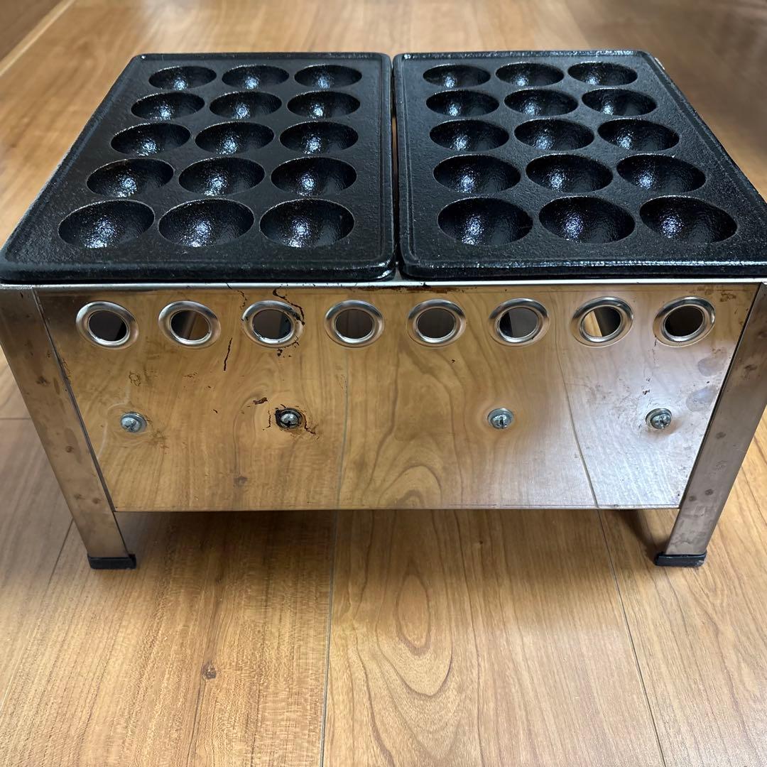 都市ガス　業務用たこ焼き器 ガスホース付き
