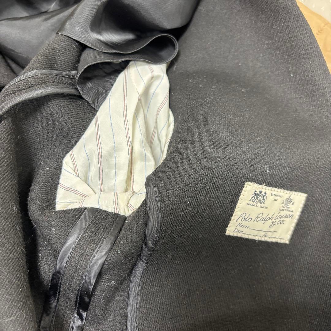 ★美品★POLO RALPH LAUREN 現行 QR 黒 銀ボタン ブレザー