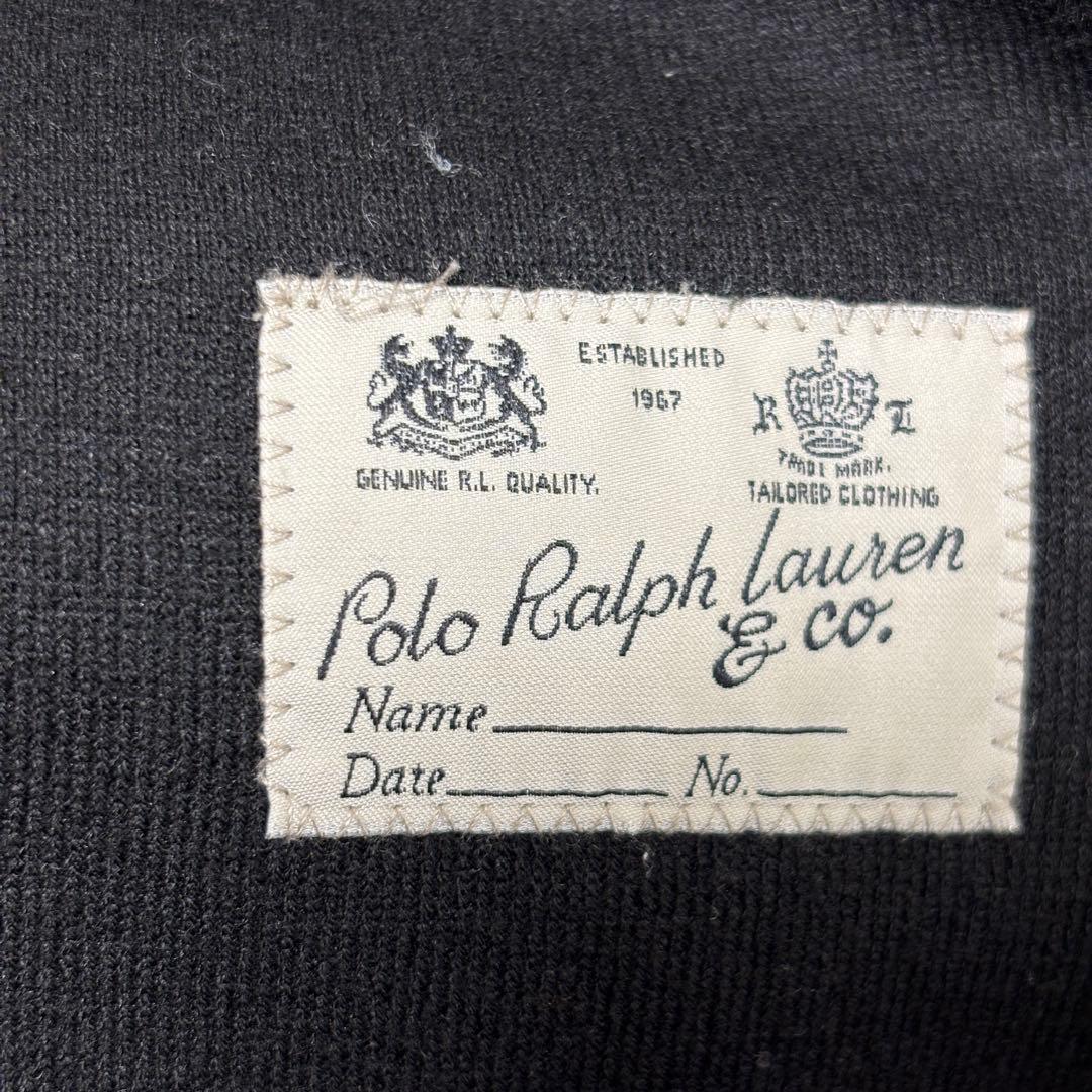 ★美品★POLO RALPH LAUREN 現行 QR 黒 銀ボタン ブレザー