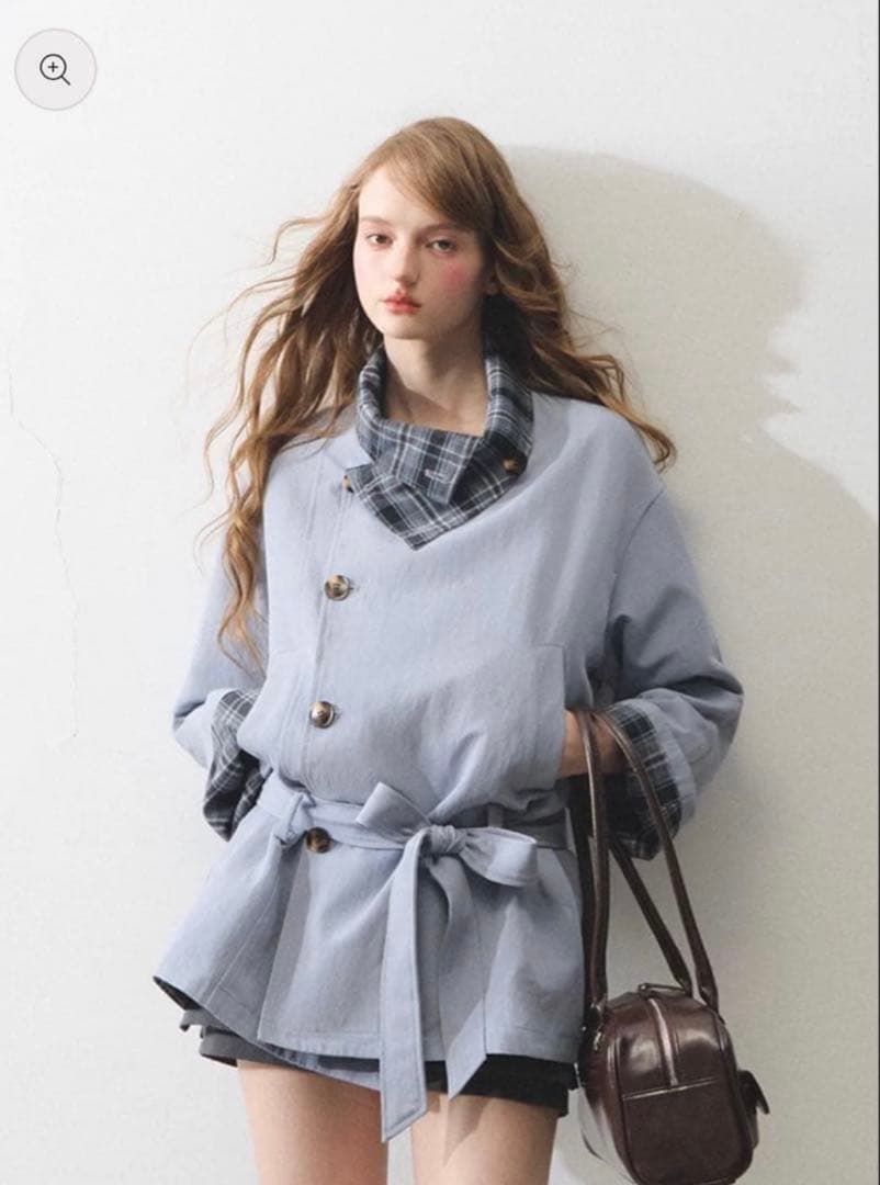 Ria リバーシブルブルーコート