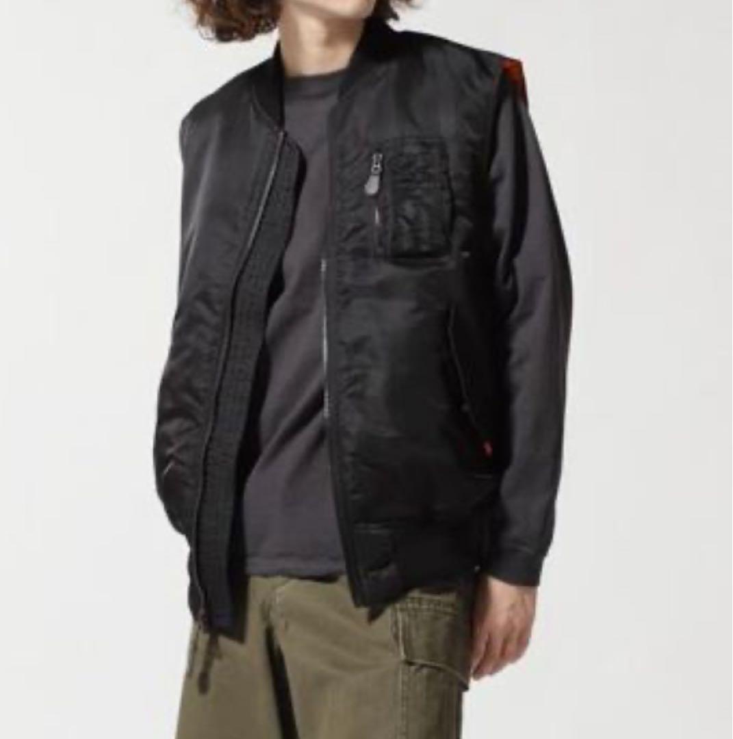 早い者勝ち 限定 AVIREX BLACK MA-1 MILITALY