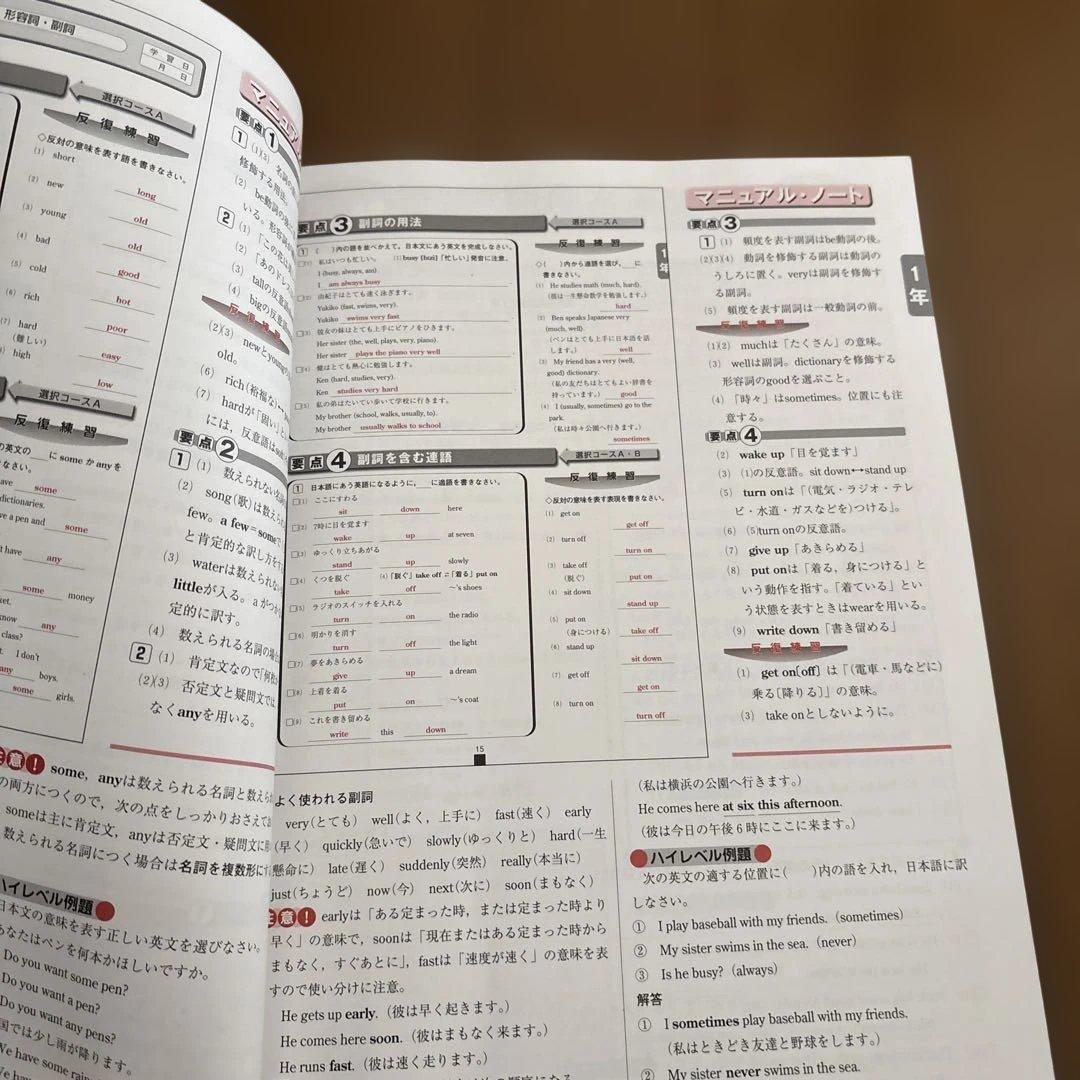 ⭐︎内申対策⭐︎中学校 学習参考書 指導書 PASTEM