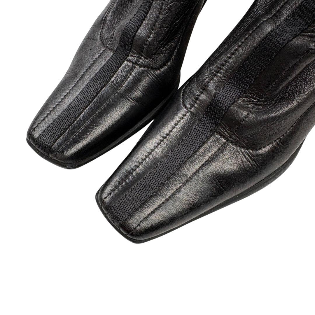 靴 PRADA SPORT square toe heels black
