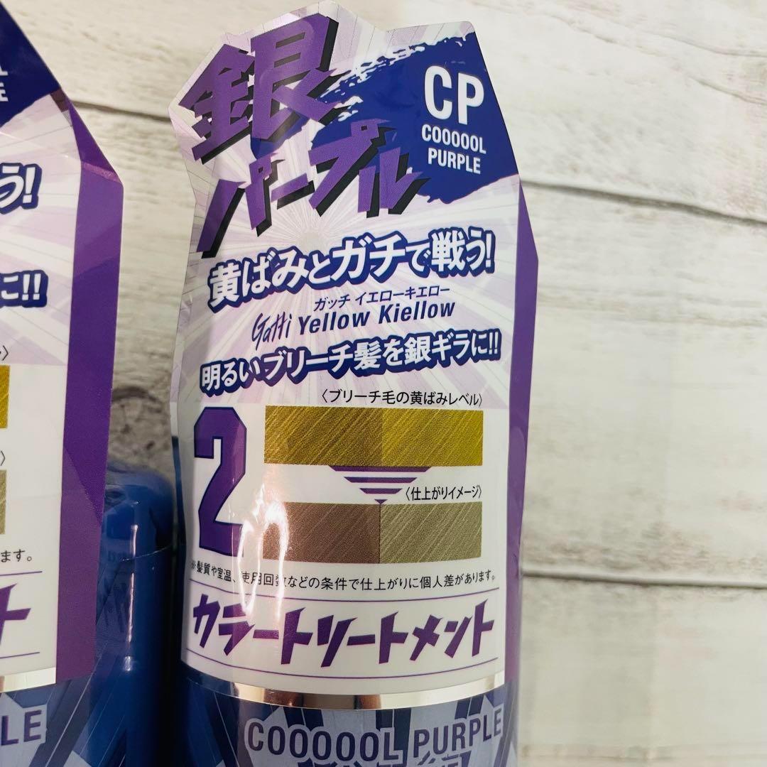【るぃ】6本　hoyu ガッチ クールパープル シャンプー トリートメント