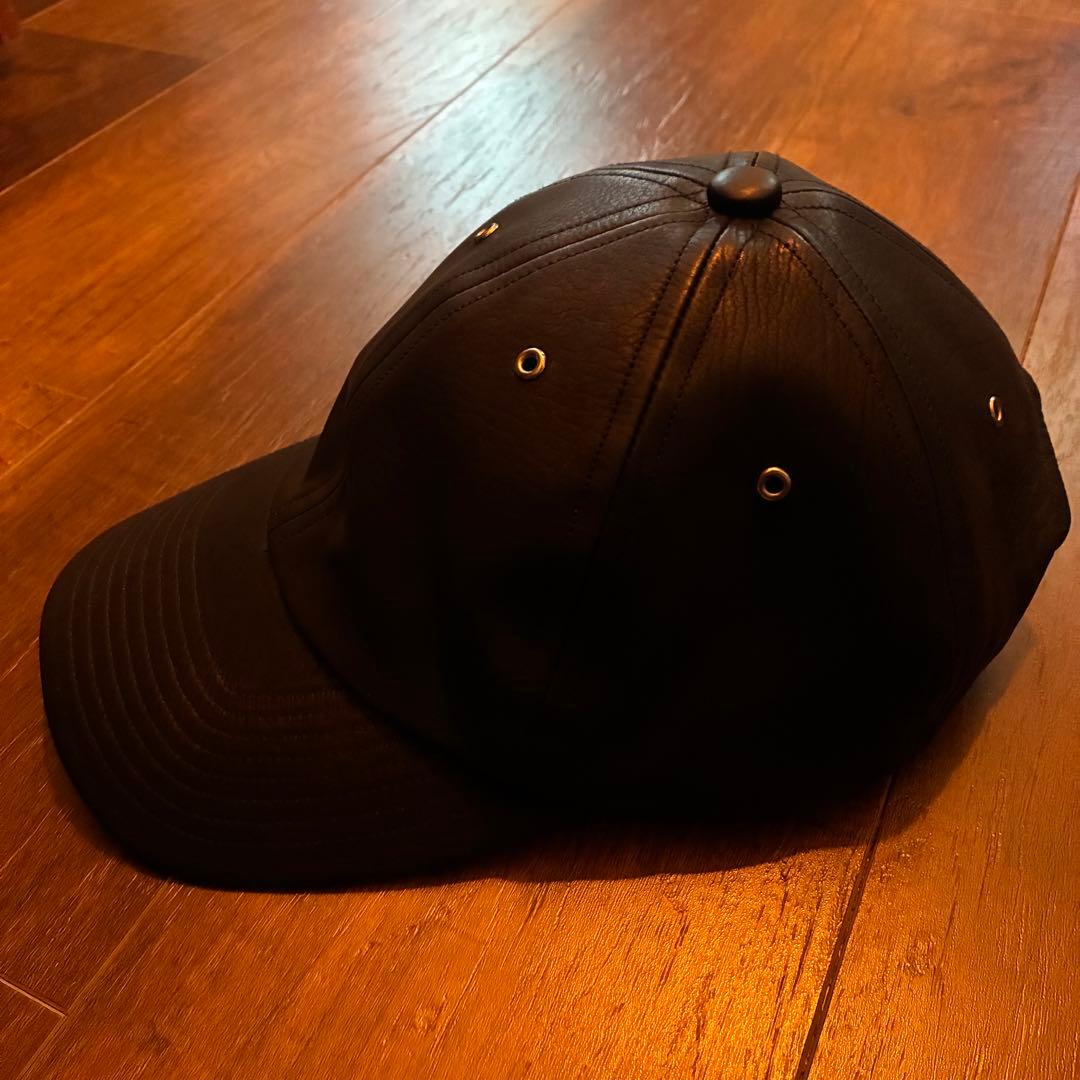 希少 ulterior 6パネルカウレザーキャップ 本革 古着