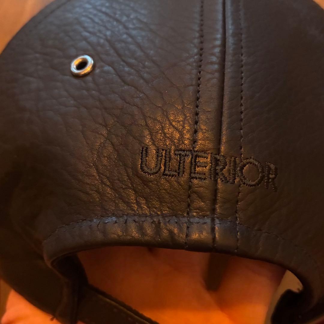 希少 ulterior 6パネルカウレザーキャップ 本革 古着